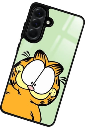 Samsung Galaxy A36 Uyumlu Garfield Tasarımlı Parlak Silikon Kılıf