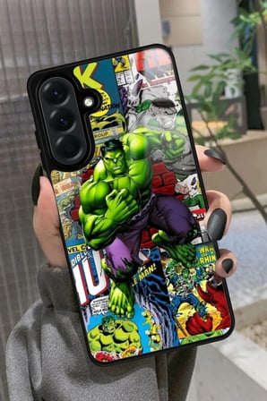 Samsung Galaxy A36 Uyumlu Hulk Tasarımlı Parlak Silikon Kılıf