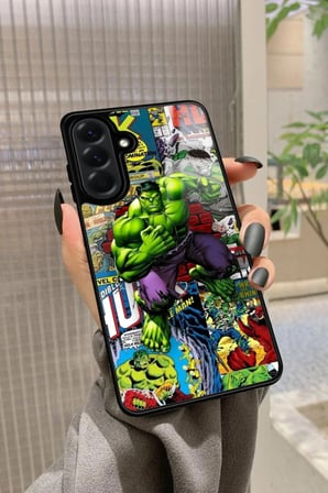 Samsung Galaxy A36 Uyumlu Hulk Tasarımlı Parlak Silikon Kılıf