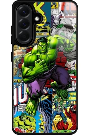 Samsung Galaxy A36 Uyumlu Hulk Tasarımlı Parlak Silikon Kılıf