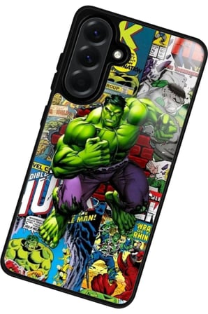Samsung Galaxy A36 Uyumlu Hulk Tasarımlı Parlak Silikon Kılıf