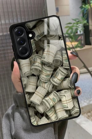 Samsung Galaxy A36 Uyumlu Money Tasarımlı Parlak Silikon Kılıf