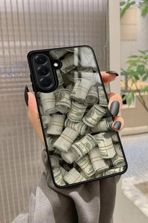 Samsung Galaxy A36 Uyumlu Money Tasarımlı Parlak Silikon Kılıf