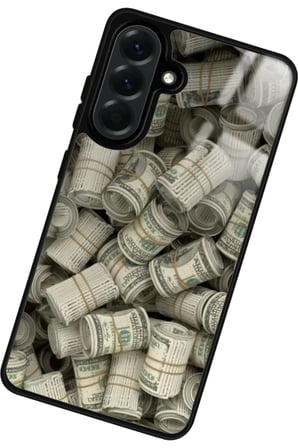 Samsung Galaxy A36 Uyumlu Money Tasarımlı Parlak Silikon Kılıf