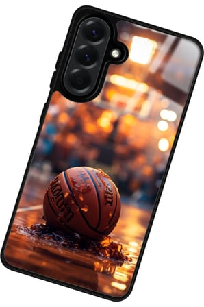 Samsung Galaxy A36 Uyumlu Basketbol Tasarımlı Parlak Silikon Kılıf