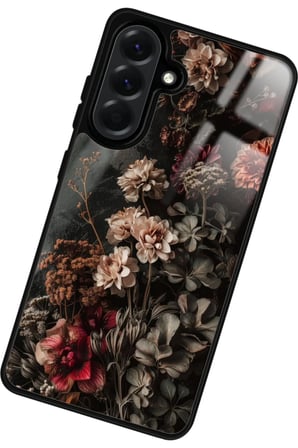 Samsung Galaxy A36 Uyumlu Karışık Çiçek Tasarımlı Parlak Silikon Kılıf