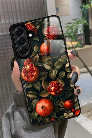 Samsung Galaxy A36 Uyumlu Nar Tasarımlı Parlak Silikon Kılıf