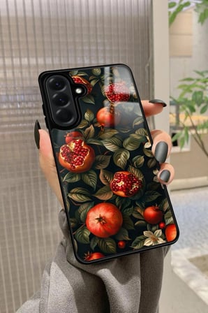 Samsung Galaxy A36 Uyumlu Nar Tasarımlı Parlak Silikon Kılıf