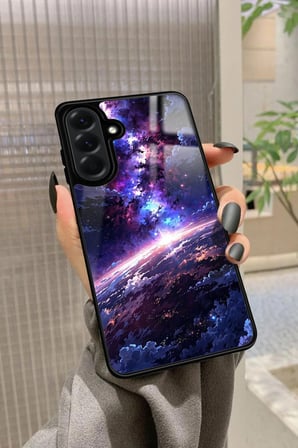 Samsung Galaxy A36 Uyumlu Soyut Sanat Tasarımlı Parlak Silikon Kılıf