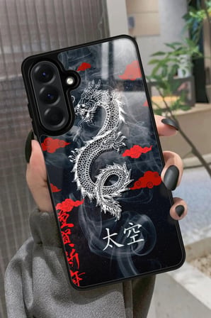 Samsung Galaxy A36 Uyumlu Dragon Tasarımlı Parlak Silikon Kılıf
