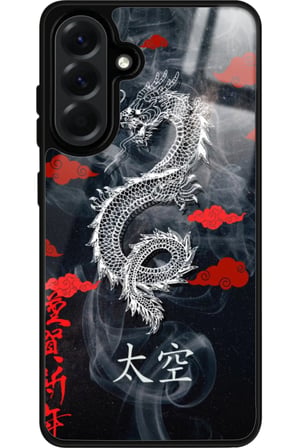 Samsung Galaxy A36 Uyumlu Dragon Tasarımlı Parlak Silikon Kılıf