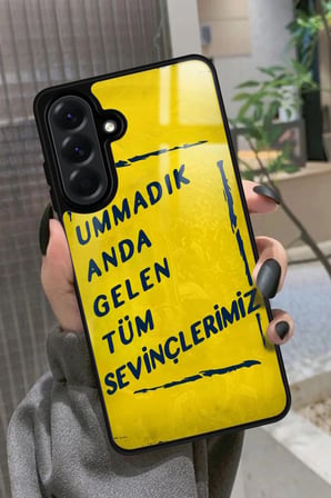 Samsung Galaxy A36 Uyumlu Söz Yazılı Parlak Silikon Kılıf
