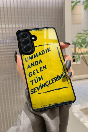 Samsung Galaxy A36 Uyumlu Söz Yazılı Parlak Silikon Kılıf