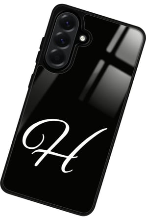 Samsung Galaxy A36 Uyumlu H Harfi Yazılı Parlak Silikon Kılıf