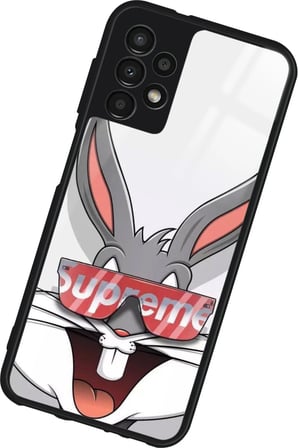Samsung Galaxy A52 Uyumlu Bugs Bunny Tasarımlı Parlak Silikon Kılıf