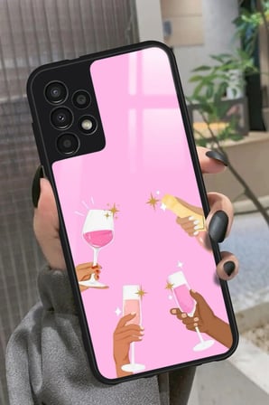 Samsung Galaxy A52 Uyumlu Girl Power Tasarımlı Parlak Silikon Kılıf