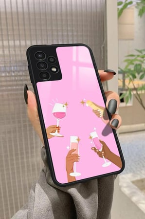 Samsung Galaxy A52 Uyumlu Girl Power Tasarımlı Parlak Silikon Kılıf