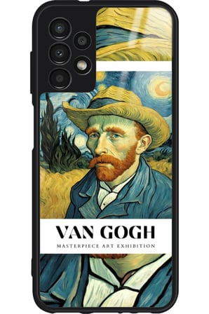 Samsung Galaxy A52 Uyumlu Van Gogh Tasarımlı Parlak Silikon Kılıf