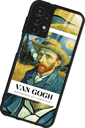 Samsung Galaxy A52 Uyumlu Van Gogh Tasarımlı Parlak Silikon Kılıf