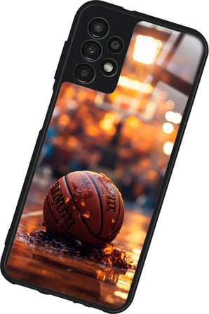 Samsung Galaxy A52 Uyumlu Basketbol Tasarımlı Parlak Silikon Kılıf