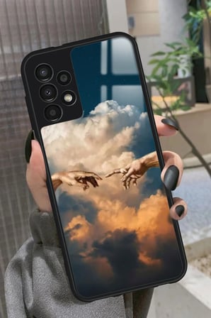 Samsung Galaxy A52 Uyumlu Tablo Tasarımlı Parlak Silikon Kılıf