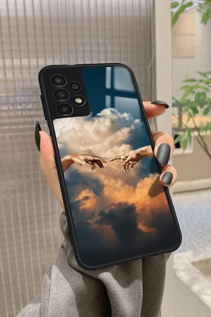 Samsung Galaxy A52 Uyumlu Tablo Tasarımlı Parlak Silikon Kılıf