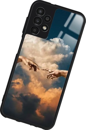 Samsung Galaxy A52 Uyumlu Tablo Tasarımlı Parlak Silikon Kılıf