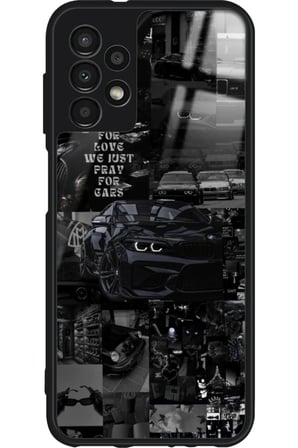 Samsung Galaxy A52 Uyumlu Araba Posteri Tasarımlı Parlak Silikon Kılıf