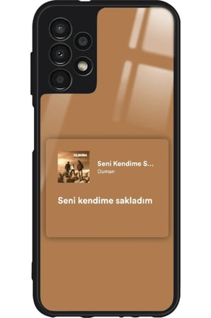 Samsung Galaxy A52 Uyumlu Şarkı Sözü Tasarımlı Parlak Silikon Kılıf