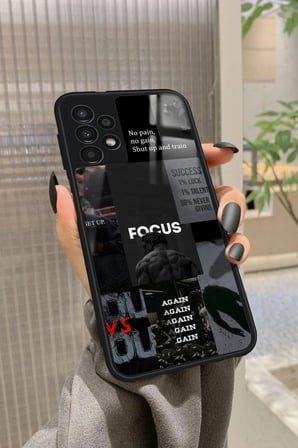 Samsung Galaxy A52 Uyumlu Gym Tasarımlı Parlak Silikon Kılıf