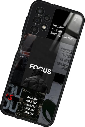 Samsung Galaxy A52 Uyumlu Gym Tasarımlı Parlak Silikon Kılıf