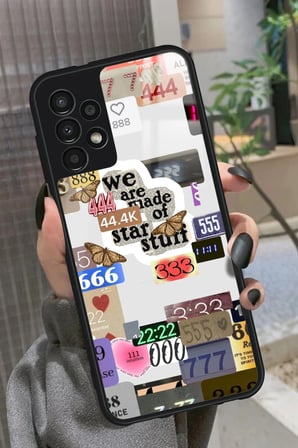 Samsung Galaxy A52 Uyumlu Manifest Tasarımlı Parlak Silikon Kılıf