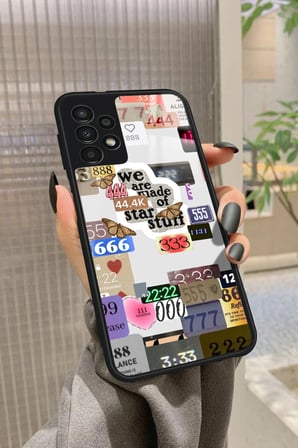 Samsung Galaxy A52 Uyumlu Manifest Tasarımlı Parlak Silikon Kılıf
