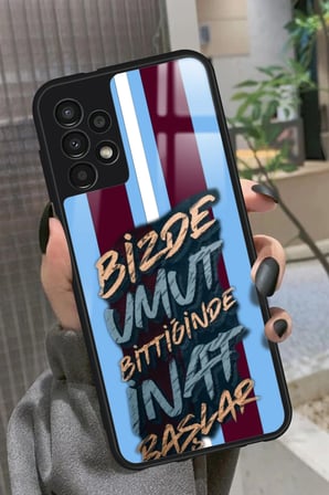 Samsung Galaxy A52 Uyumlu Söz Tasarımlı Parlak Silikon Kılıf