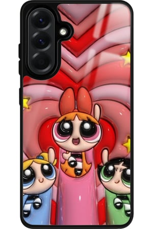 Samsung Galaxy A56 Uyumlu Powerpuff Girls Tasarımlı Parlak Silikon Kılıf