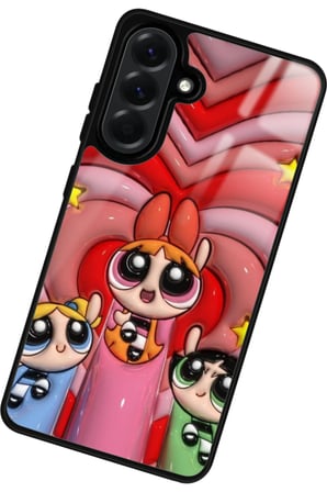 Samsung Galaxy A56 Uyumlu Powerpuff Girls Tasarımlı Parlak Silikon Kılıf