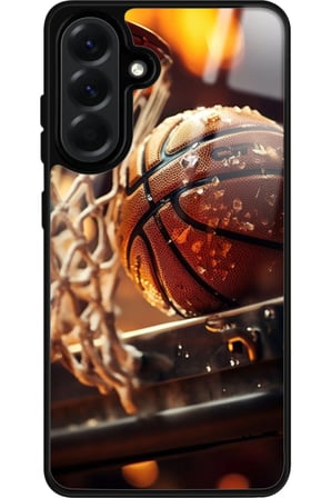 Samsung Galaxy A56 Uyumlu Basketbol Tasarımlı Parlak Silikon Kılıf