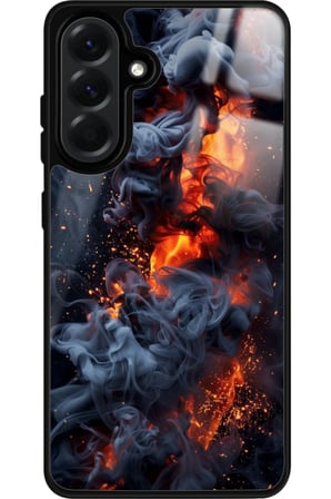 Samsung Galaxy A56 Uyumlu Soyut Sanat Tasarımlı Parlak Silikon Kılıf