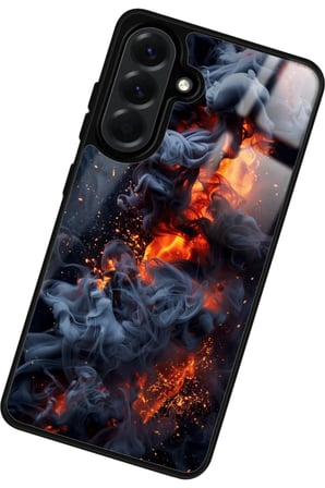 Samsung Galaxy A56 Uyumlu Soyut Sanat Tasarımlı Parlak Silikon Kılıf