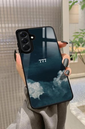 Samsung Galaxy A56 Uyumlu 777 Yazılı Parlak Silikon Kılıf