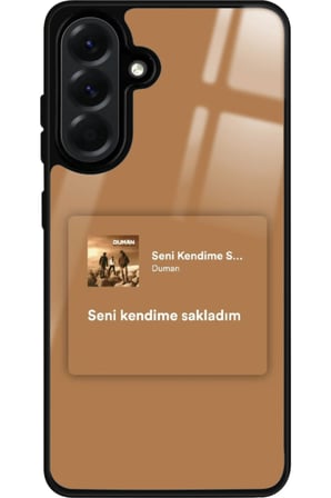 Samsung Galaxy A56 Uyumlu Şarkı Sözü Tasarımlı Parlak Silikon Kılıf