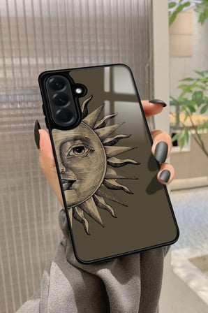 Samsung Galaxy A56 Uyumlu Güneş Tasarımlı Parlak Silikon Kılıf