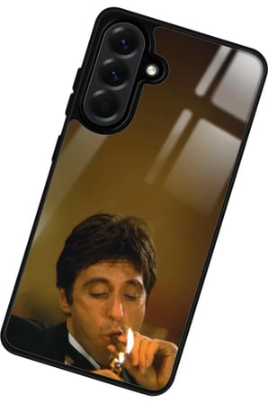Samsung Galaxy A56 Uyumlu Tony Montana Tasarımlı Parlak Silikon Kılıf