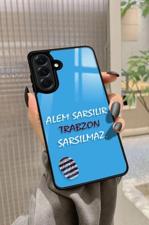 Samsung Galaxy A56 Uyumlu Trabzon Yazılı Parlak Silikon Kılıf