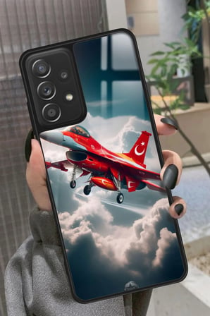 Samsung Galaxy A72 Uyumlu Türk Bayrağı Tasarımlı Parlak Silikon Kılıf