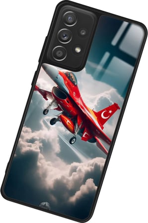 Samsung Galaxy A72 Uyumlu Türk Bayrağı Tasarımlı Parlak Silikon Kılıf