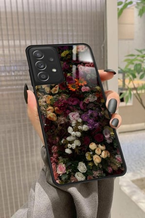 Samsung Galaxy A72 Uyumlu Karışık Tasarımlı Parlak Silikon Kılıf