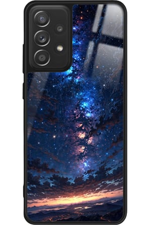 Samsung Galaxy A72 Uyumlu Soyut Sanat Tasarımlı Parlak Silikon Kılıf
