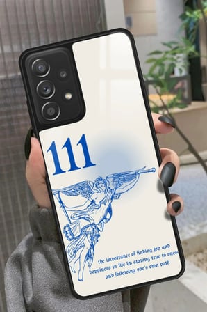 Samsung Galaxy A72 Uyumlu 111 Yazılı Parlak Silikon Kılıf