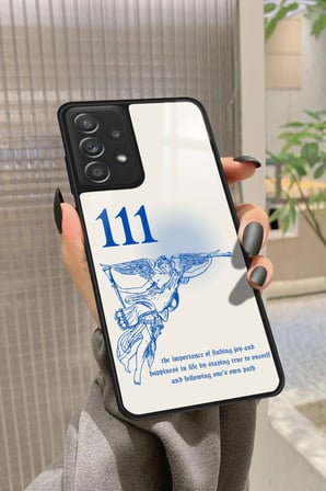Samsung Galaxy A72 Uyumlu 111 Yazılı Parlak Silikon Kılıf